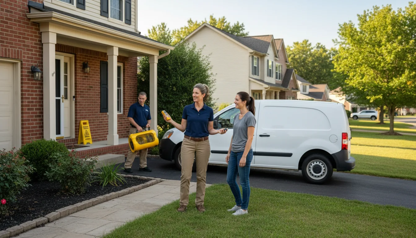 Residential water damage restoration in Davis Creek, CA